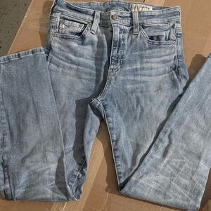 Denim Skinny Jeans in Light Blue made in japan